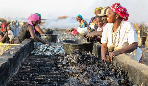 Women in the fishing industry at Joal-Fadiouth - © APEFE