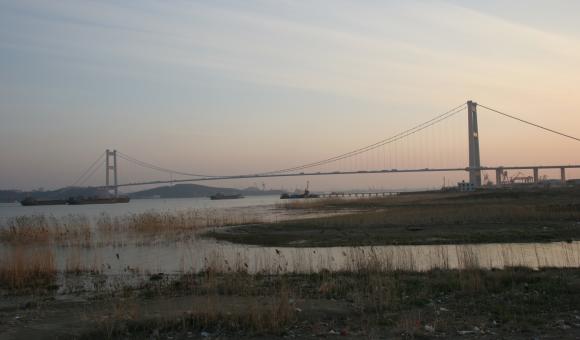 Bridge over the Yang Tse river in PR China