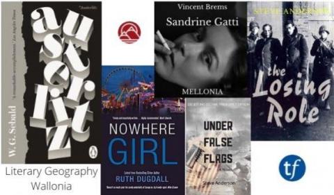 A Literary Geography of Wallonia BE Book covers