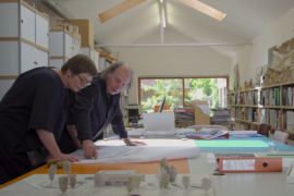 Architects Aloys Beguin and Brigitte Massart Photo