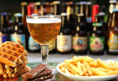Beer and walloon dishes