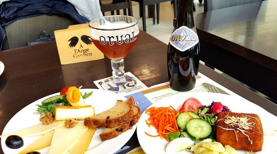 Orval beer and croquettes