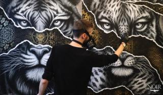 NOIR artist - Acrylic painting on canvas NOIR artist - Acrylic painting on canvas