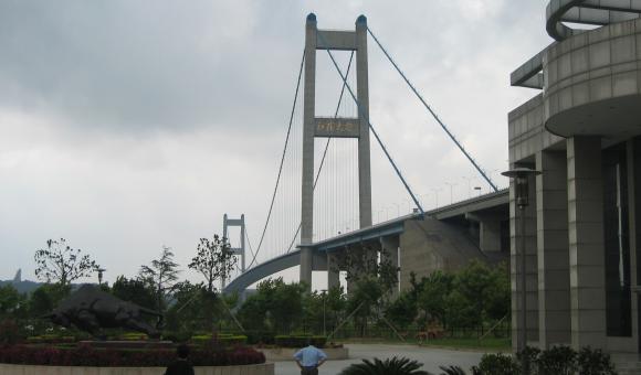 Bridge over the Yang Tse river in PR China