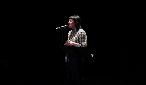 Stéphanie Pécourt, Directrice du Centre Wallonie-Bruxelles à Paris, où se déroulait la soirée d’ouverture de la Quinzaine de l’humour belge © E. Meunier - WBI