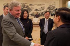 Jean-Claude Marcourt rencontre les autorités de Zhengzhou