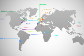 Wallonia-Brussels diplomatic network Map