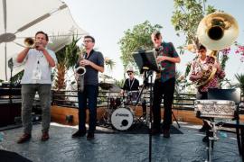 Laurent Blondiau and the Mâäk Quintet at Expo 2020 Dubaï | © J. Van Belle - WBI Photo of the band
